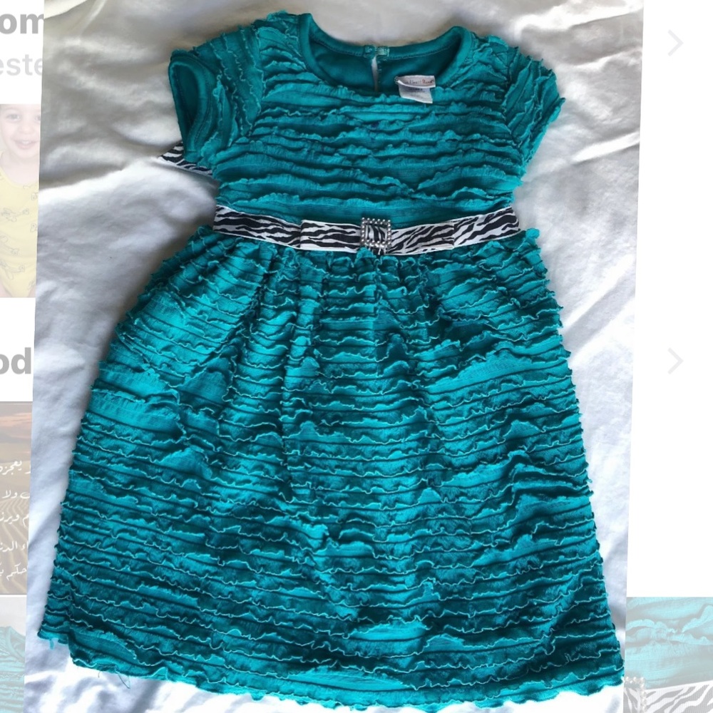 Sweet heart rose ruffled dress